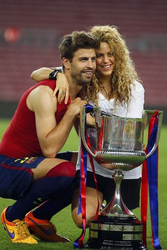 Shakira avec son époux Gérard Piqué.