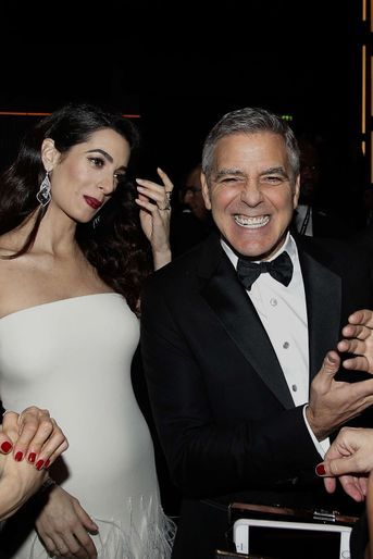 George et Amal Clooney heureux d'être à Paris.