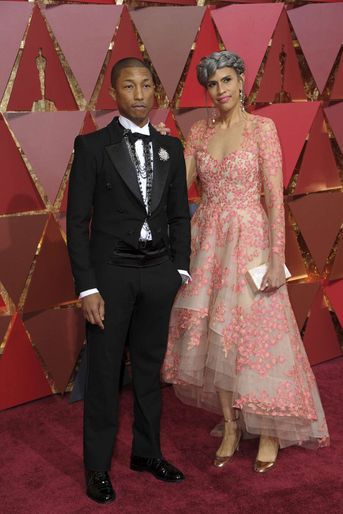 Pharrell Williams et sa compagne.