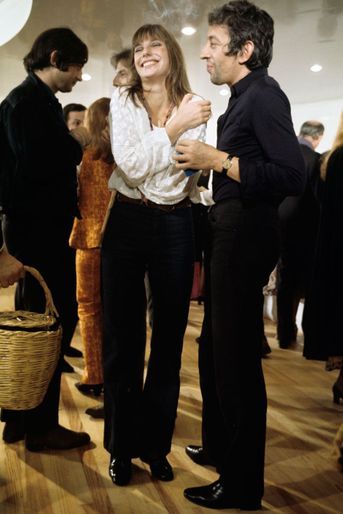 Paris, octobre 1969, Jane Birkin et Serge Gainsbourg. 