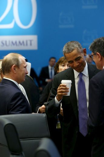 Vladimir Poutine et Barack Obama au G20 à Antalya (Turquie), le 16 novembre 2015.