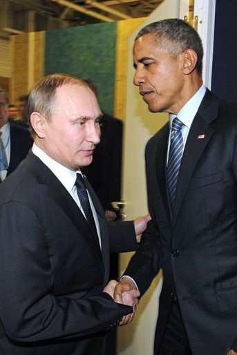 Vladimir Poutine et Barack Obama à la COP21 à Paris, le 30 novembre 2015.