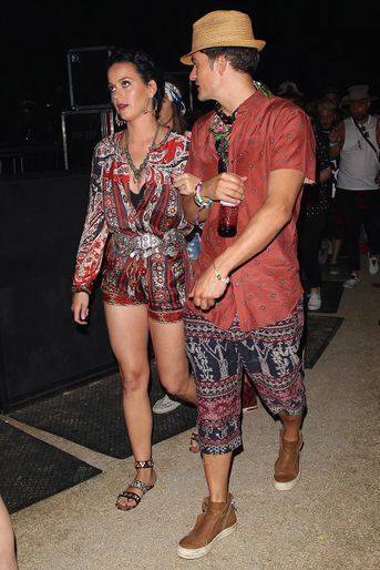 Orlando Bloom et Katy Perry au festival de Coachella 2016.