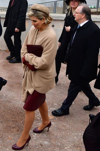 La reine Maxima des Pays-Bas en Allemagne le 10 février 2017