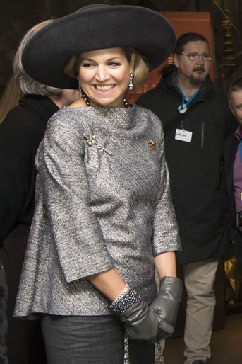 La reine Maxima des Pays-Bas en Allemagne le 8 février 2017