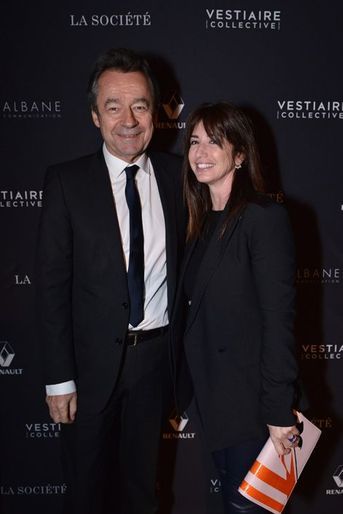 Michel Denisot et Albane Cleret à Paris le 5 février 2015