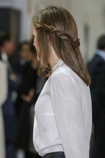 La reine Letizia d&#039;Espagne à Madrid, le 12 décembre 2016