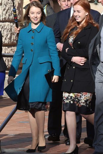 La princesse Alexandra de Hanovre (à gauche) à Monaco le 19 novembre 2016