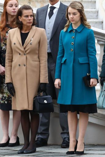 Les princesses Stéphanie de Monaco et Alexandra de Hanovre à Monaco le 19 novembre 2016
