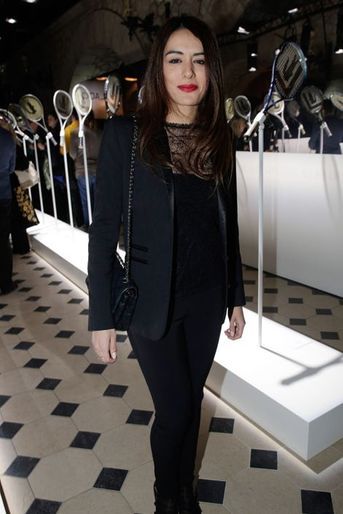 Sofia Essaïdi à la soirée Lacoste, à Paris le 22 janvier 2015