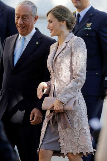 La reine Letizia d&#039;Espagne à Porto, le 28 novembre 2016