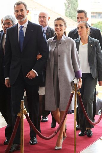 La reine Letizia d&#039;Espagne à Lisbonne, le 30 novembre 2016
