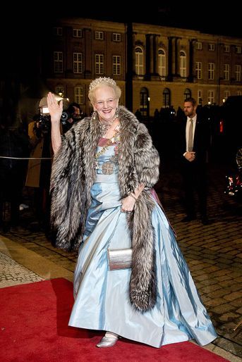 La reine Margrethe II de Danemark à Copenhague, le 1er janvier 2017