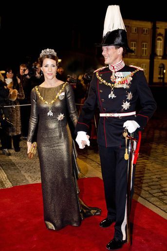 La princesse Marie et le prince Joachim de Danemark à Copenhague, le 1er janvier 2017