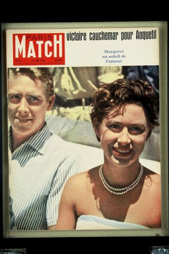 La princesse Margaret et Lord Snowdon, en couverture de Paris Match en juin 1960