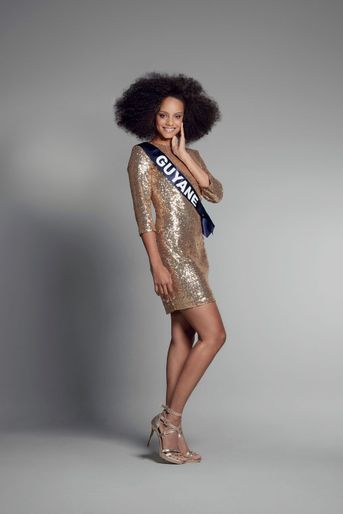 Miss Guyane, Alicia Aylies fait 1,78m et a 18 ans.