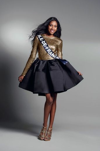 Miss Ile-de-France, Meggy Pyaneeandee fait 1,72m et a 22 ans.