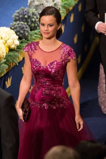 Sofia Hellqvist au banquet des prix Nobel à Stockholm, le 10 décembre 2014