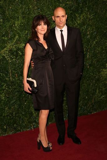 Mark Strong et son épouse, Liza Marshall, à Londres le 30 novembre 2014