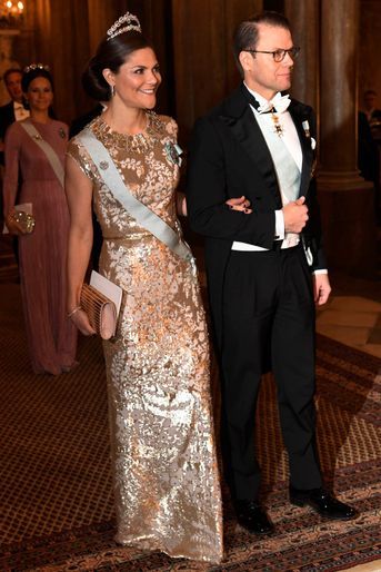 La princesse Victoria de Suède et le prince Daniel au Palais royal à Stockholm, le 11 décembre 2016
