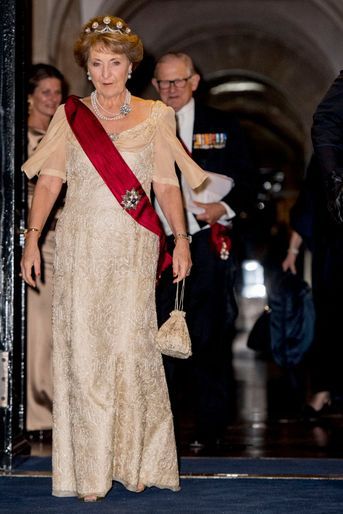 La princesse Margriet des Pays-Bas et son mari au Palais royal à Amsterdam, le 28 novembre 2016