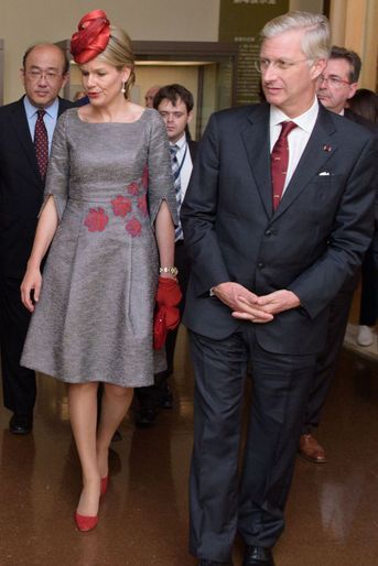 La reine Mathilde de Belgique au Japon, le 13 octobre 2016