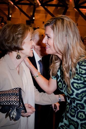 La reine Maxima des Pays-Bas avec sa mère Maria à Buenos-Aires, le 11 octobre 2016