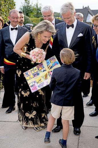 La reine Mathilde et le roi Philippe de Belgique à Jabbeke, le 15 septembre 2016