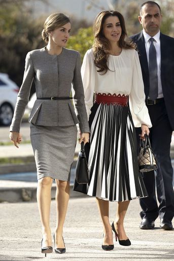 La reine Rania de Jordanie à Madrid, le 20 novembre 2015