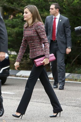 La reine Letizia d'Espagne à Madrid, le 22 novembre 2016