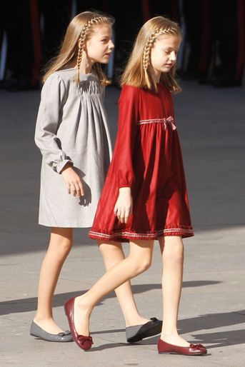Les princesses Sofia et Leonor d&#039;Espagne à Madrid, le 17 novembre 2016