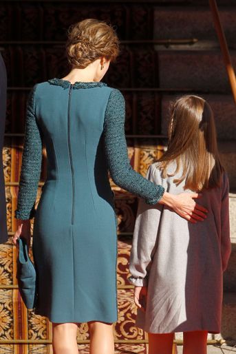 La reine Letizia et la princesse Sofia d&#039;Espagne à Madrid, le 17 novembre 2016