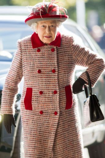 La reine Elizabeth II à Ascot, le 15 octobre 2016