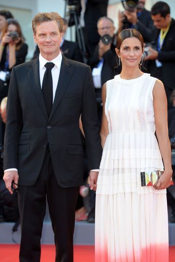 Colin Firth et sa femme Livia Giuggioli à la Mostra de Venise