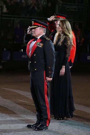 La reine Rania et le roi Abdallah II de Jordanie étaient ce vendredi 5 août dernier en Ecosse<br />
, dans le cadre du Royal Edinburgh Military Tattoo.