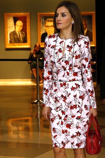 La reine Letizia d&#039;Espagne à New York, le 19 septembre 2016