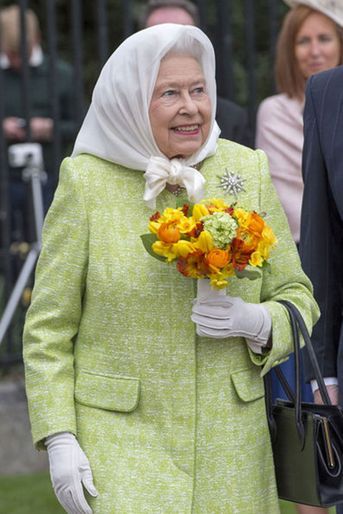 Elizabeth II, le jour de ses 90 ans, le 21 avril 2016