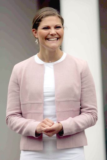 La princesse Victoria de Suède le jour de ses 27 ans, le 14 juillet 2004