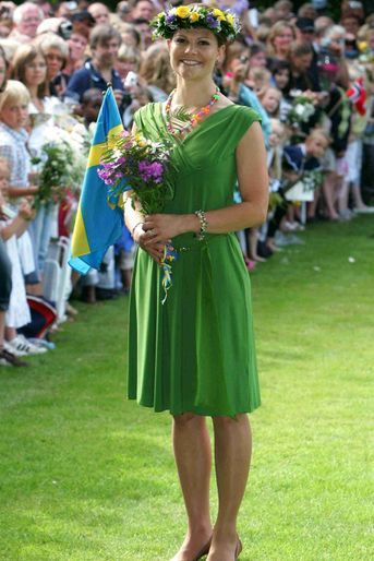 La princesse Victoria de Suède le jour de ses 30 ans, le 14 juillet 2007