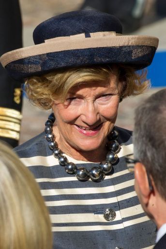 La reine Sonja de Norvège à Helsinki, le 6 septembre 2016