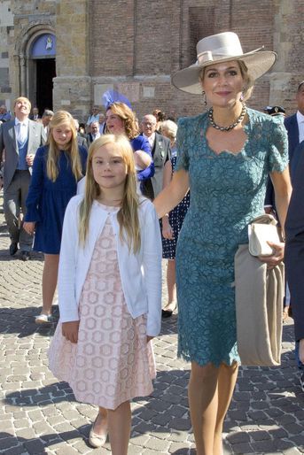 Au premier plan, la reine Maxima des Pays-Bas et la princesse Ariane à Parme, le 25 septembre 2016