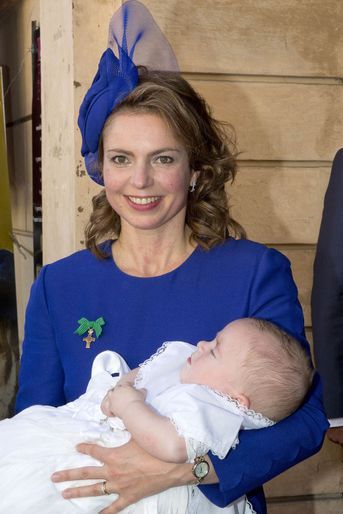 La princesse Annemarie de Bourbon de Parme et son fils le prince Carlos Enrique Leonard, à Parme le 25 septembre 2016