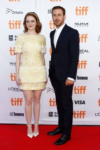 Ryan Gosling et Emma Stone à Toronto pour "La La Land". 