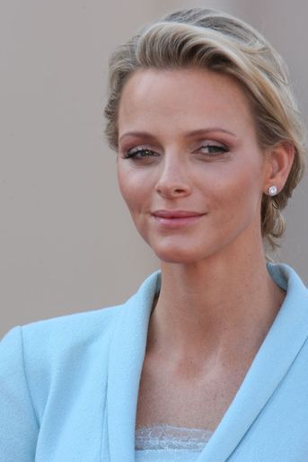 Charlène Wittstock, à Monaco le 1er juillet 2011