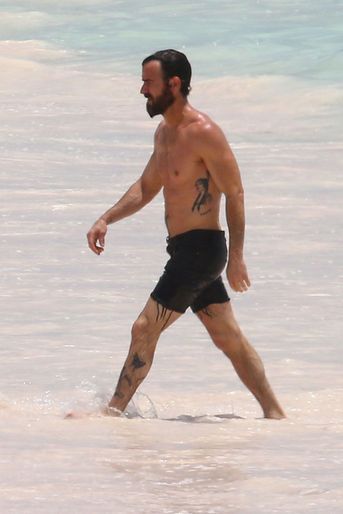Justin Theroux en vacances aux Bahamas