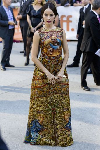 L&#039;actrice Abigail Spencer en Dolce &amp; Gabbana pour la projection du film &quot;This is Where I Leave You&quot; à Toronto, le 7 septembre 2014