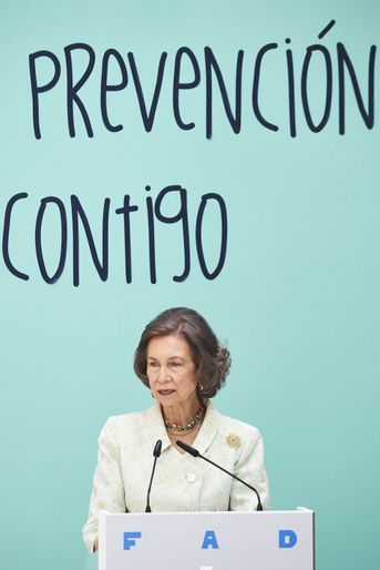 L'ex-reine Sofia d'Espagne à Madrid, le 22 juin 2016