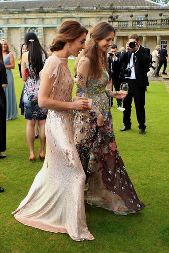 La duchesse Catherine de Cambridge avec la marquise de Cholmondeley à Houghton Hall à King&#039;s Lynn, le 22 juin 2016
