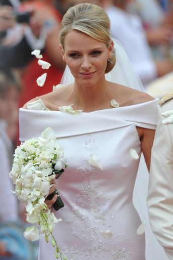 La princesse Charlène de Monaco, à Monaco le 2  juillet 2011