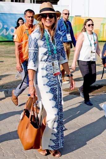La reine Maxima des Pays-Bas aux JO de Rio, le 19 août 2016
